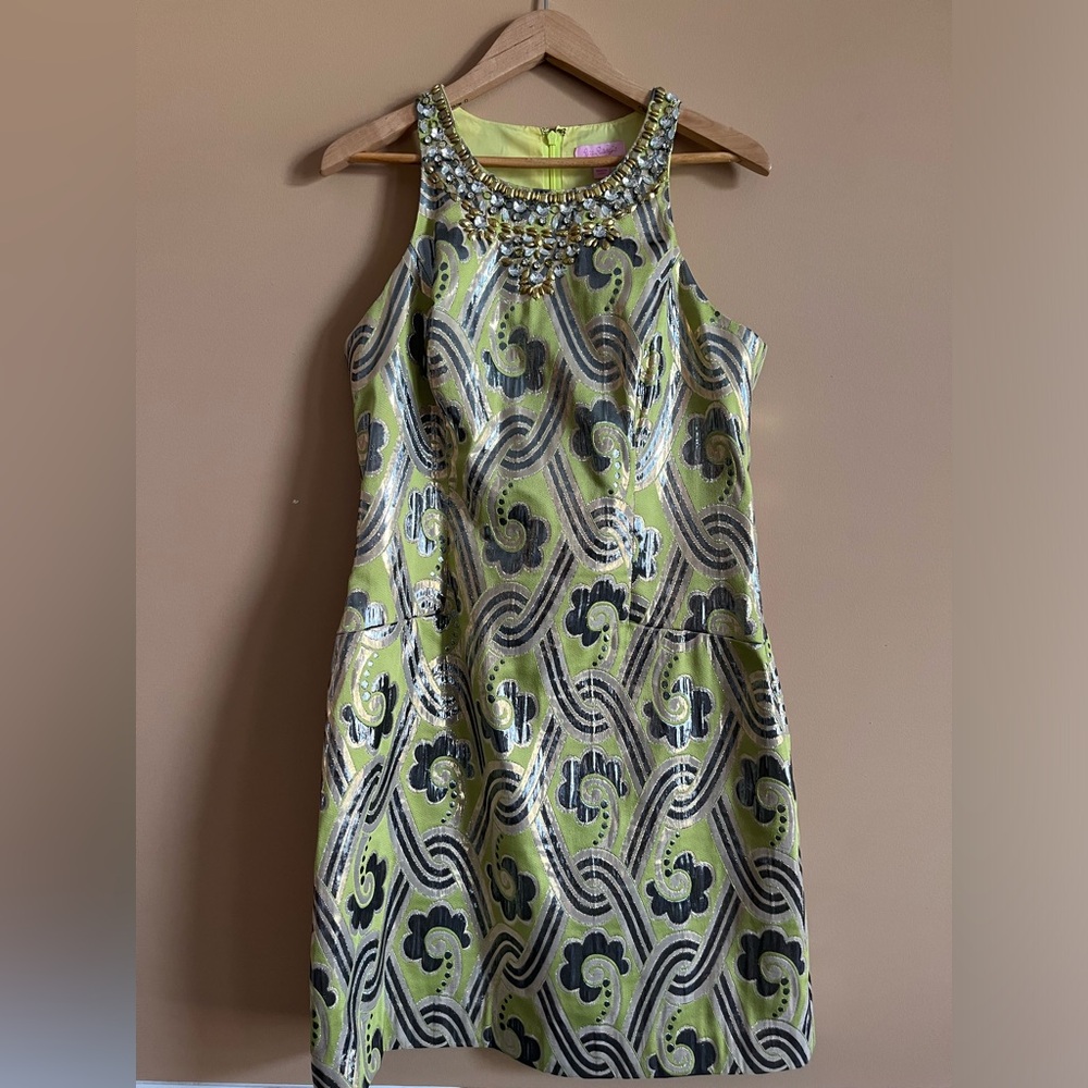 Lilly Pulitzer Solid-Gold Stunner of a Dress